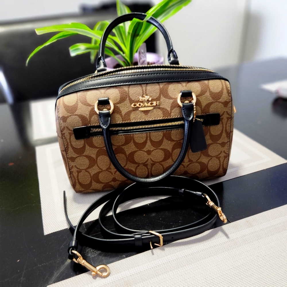 Coach Bennett Brown and Black Crossbody Bag